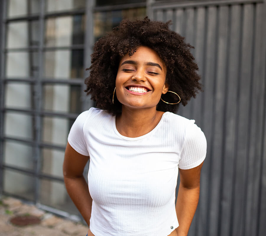 smiling woman